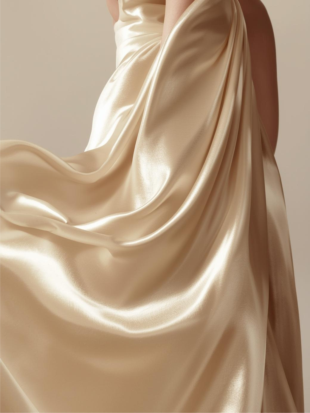 Satin Dresses Editorial Detail